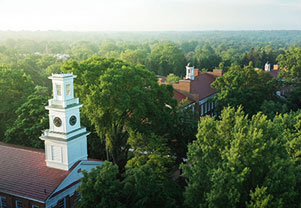 A view of campus. Links to Donor-Advised Funds